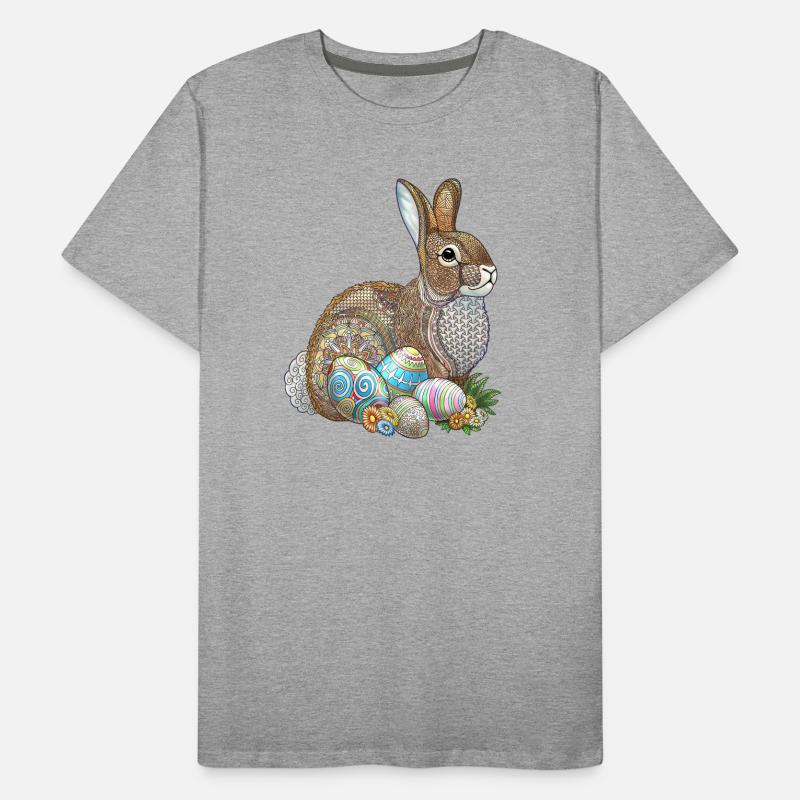 Easter Egg Hunt Zentangle Men's Premium Organic T-Shirt