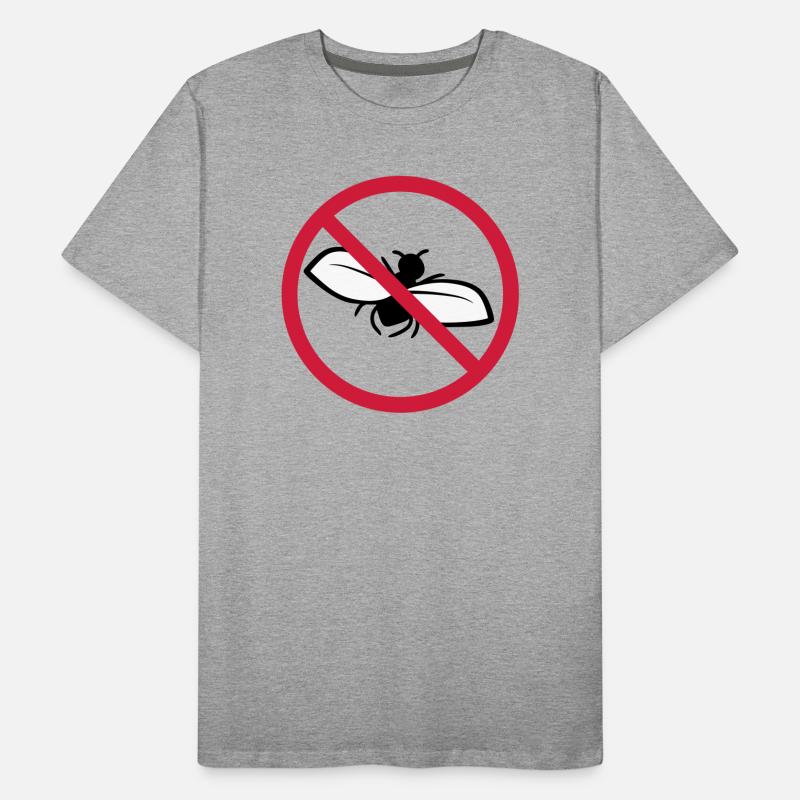 Bouclier interdit de mouche T-shirt bio Premium Homme