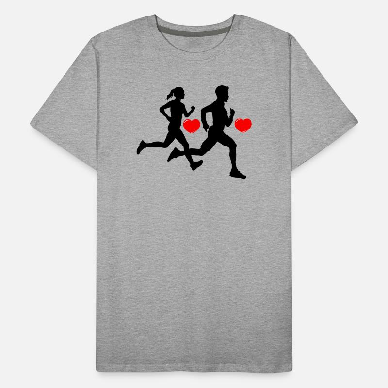 Courir ensemble T-shirt bio Premium Homme