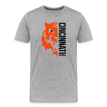 Cincinnati - Ohio - American Football Team - Men's Premium Organic T-Shirt - heather grey - Front - Damien (186cm)
