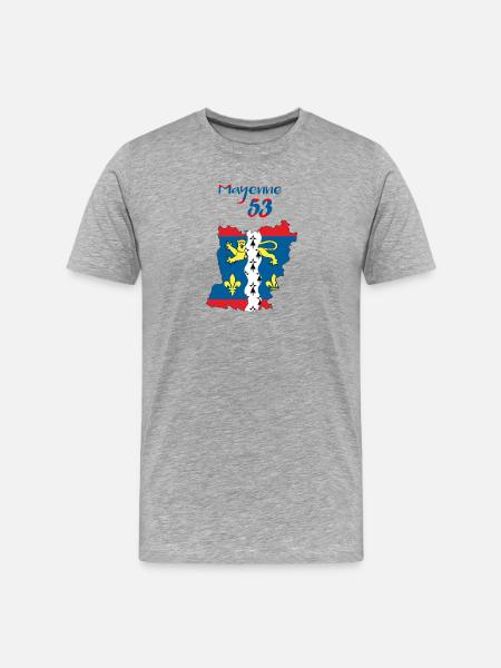Mayenne - T-shirt bio Premium Homme - gris chiné