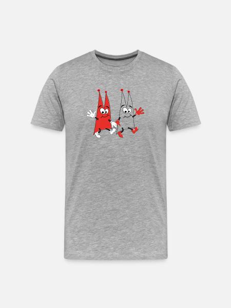 Dom Dance - Männer Premium Bio T-Shirt - Grau meliert