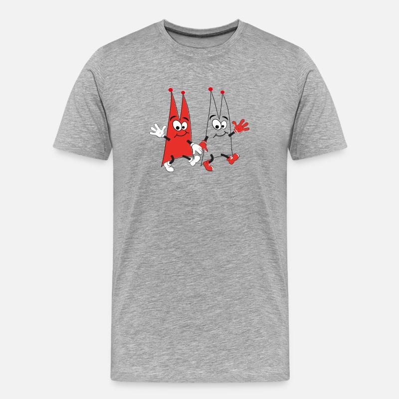 Dom Dance - Männer Premium Bio T-Shirt - Grau meliert