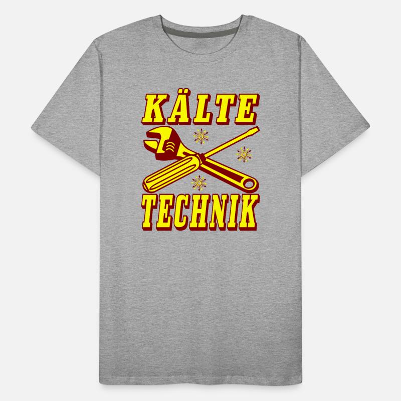 Kälte Technik Retro Design Männer Premium Bio T-Shirt