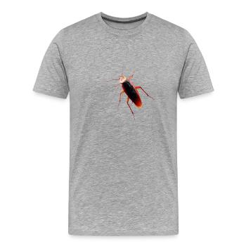 Cafard cafard cafard cafard - T-shirt bio Premium Homme - gris chiné - Devant - Damien (186cm)