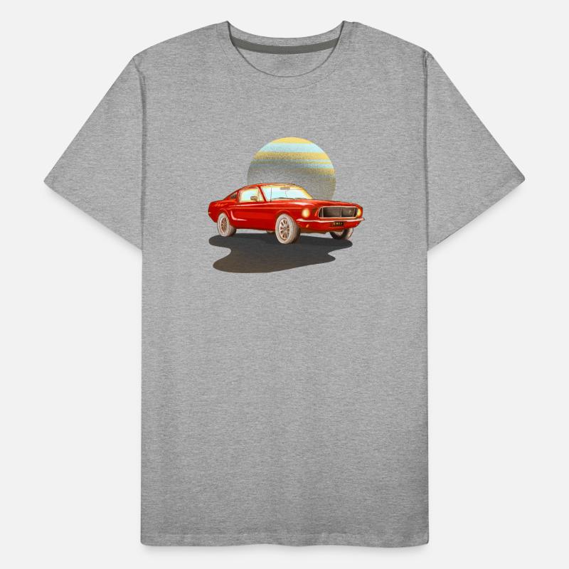 Auto rotes Auto Männer Premium Bio T-Shirt
