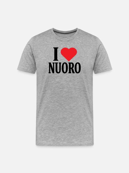 J’adore Nuoro t-shirt Sardaigne - T-shirt bio Premium Homme - gris chiné
