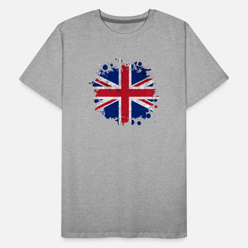 Great Britain Vintage Splash Design Men's Premium Organic T-Shirt