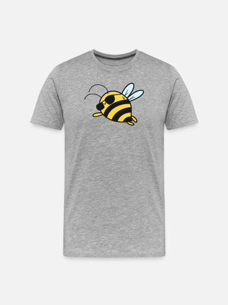 Bee Bees - Men's Premium Organic T-Shirt - heather grey