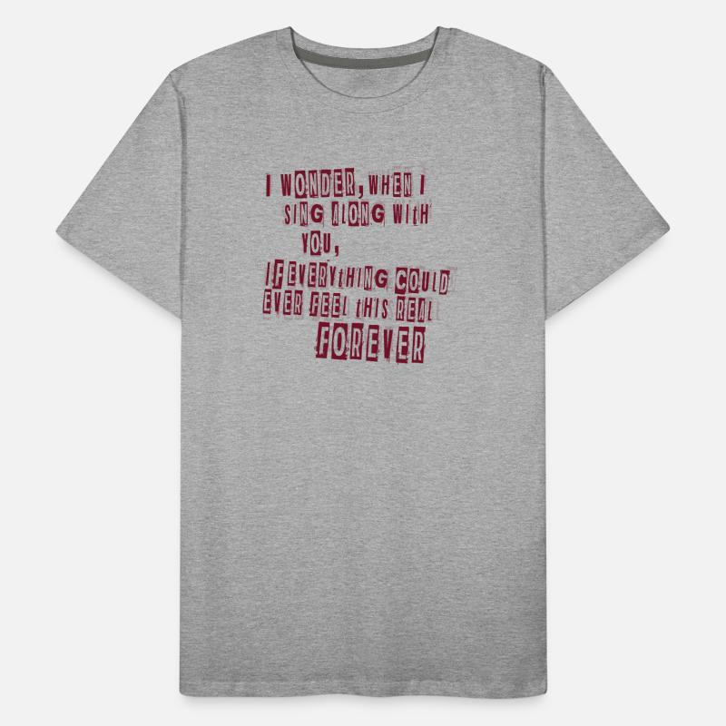 everlong lyrics Men's Premium Organic T-Shirt