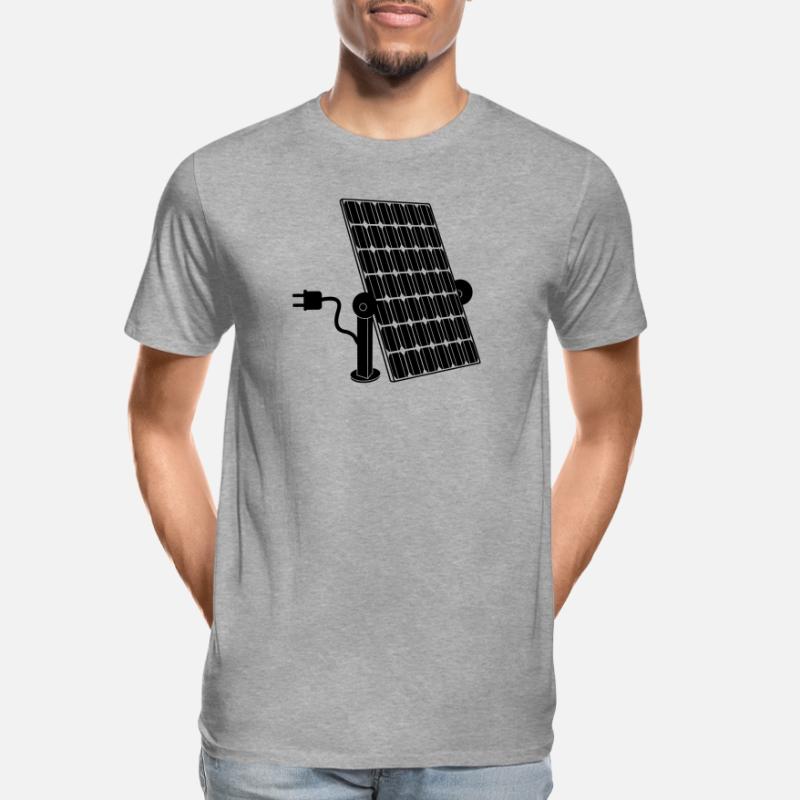 Solar panel with plug Men's Premium Organic T-Shirt