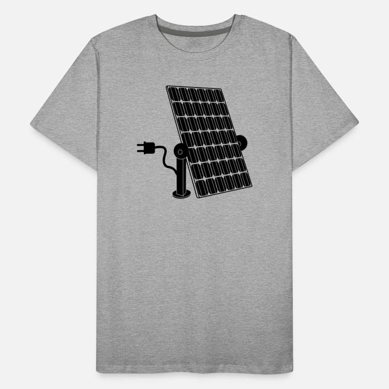 Solar panel with plug Men's Premium Organic T-Shirt