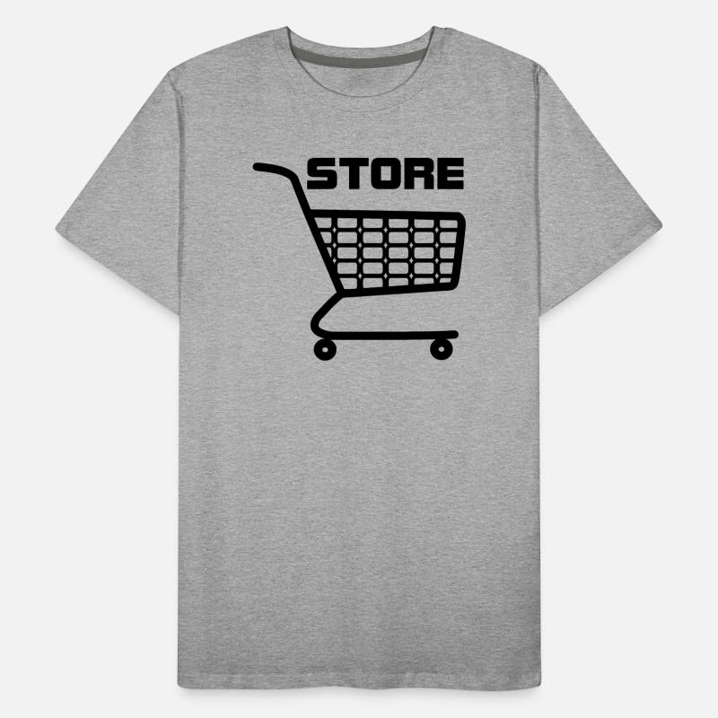 Panier d’achat avec texte STORE T-shirt bio Premium Homme