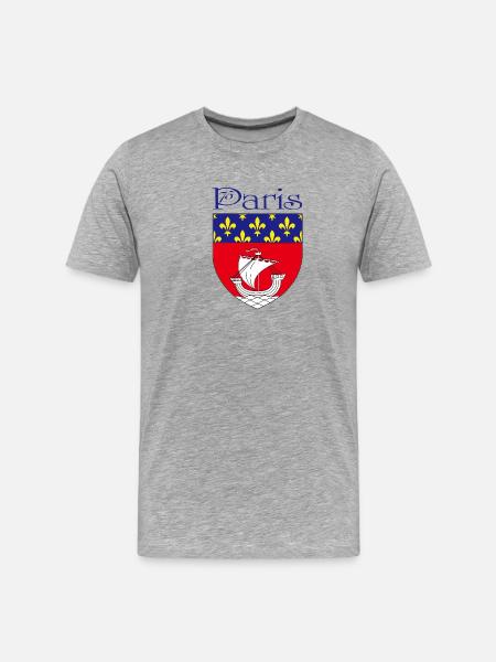 Paris - T-shirt bio Premium Homme - gris chiné