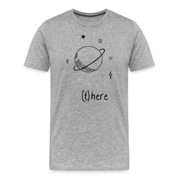 Univers - T-shirt bio Premium Homme - gris chiné - Devant - Damien (186cm)