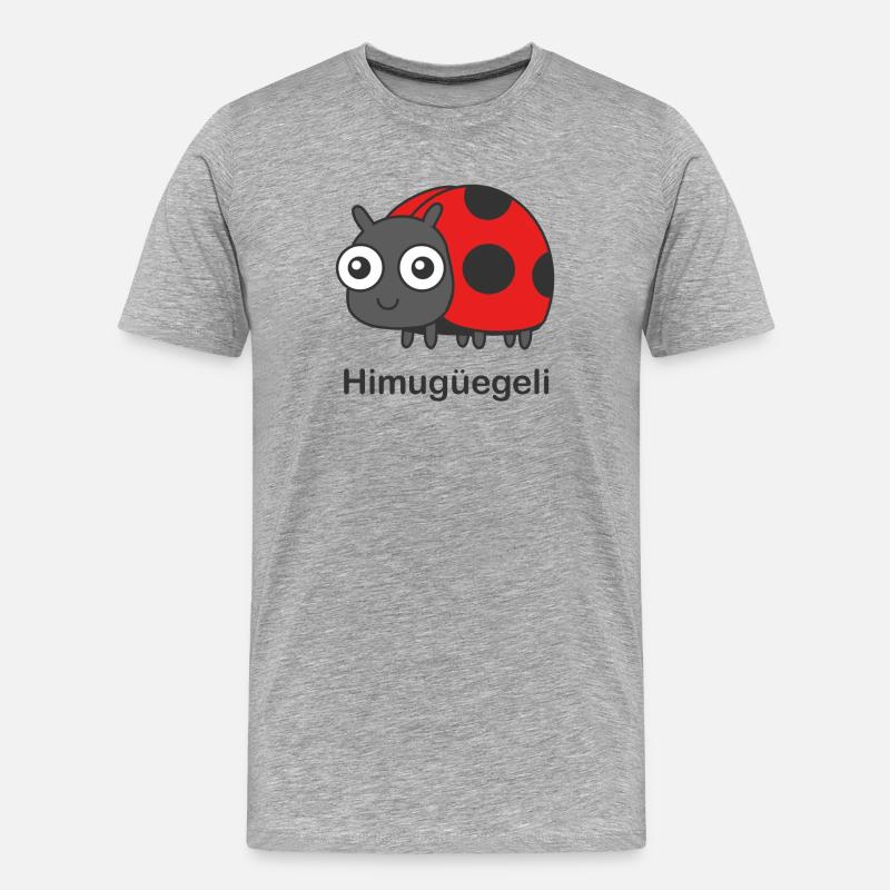 Himugüegeli - Männer Premium Bio T-Shirt - Grau meliert