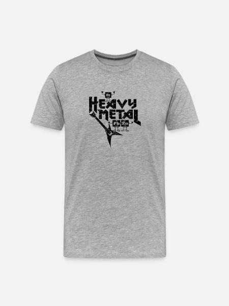 Heavy Metal Funny - Men's Premium Organic T-Shirt - heather grey