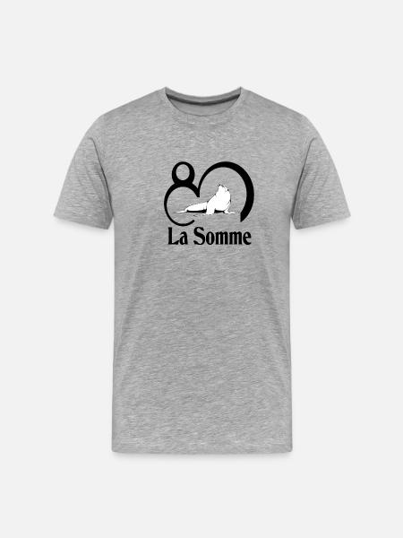 La somme - T-shirt bio Premium Homme - gris chiné