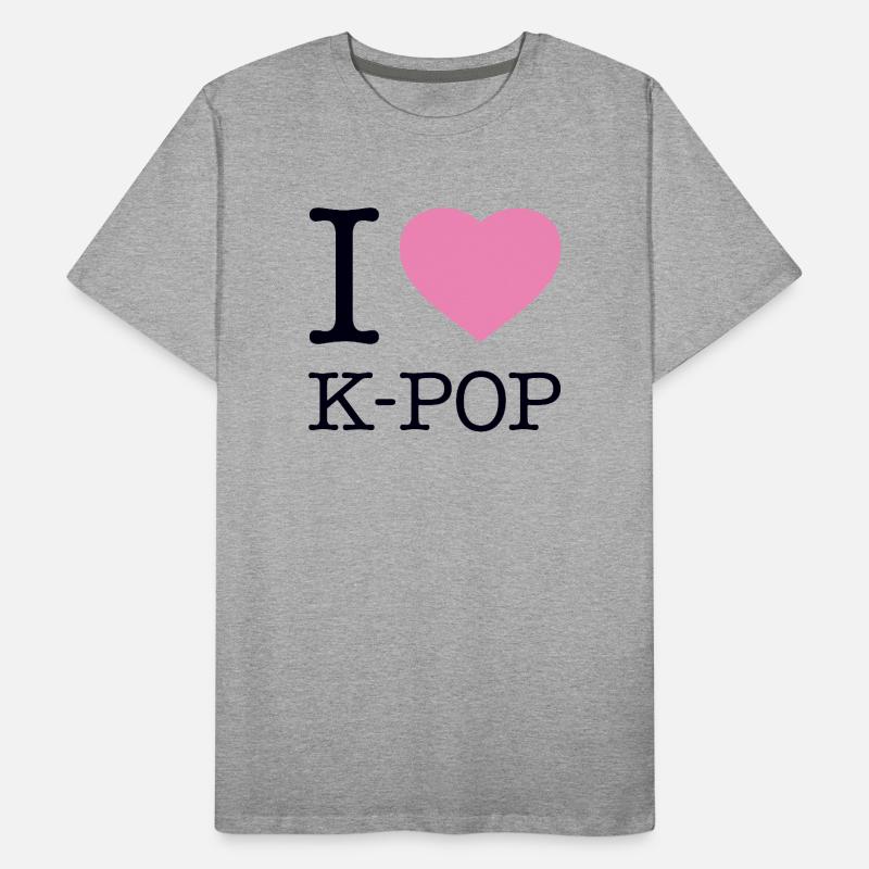 I LOVE K-POP Männer Premium Bio T-Shirt