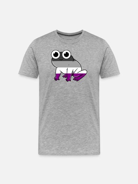 Asexual Frog Asexual - Men's Premium Organic T-Shirt - heather grey