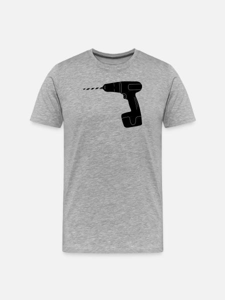 Tool drill logo - Men's Premium Organic T-Shirt - heather grey