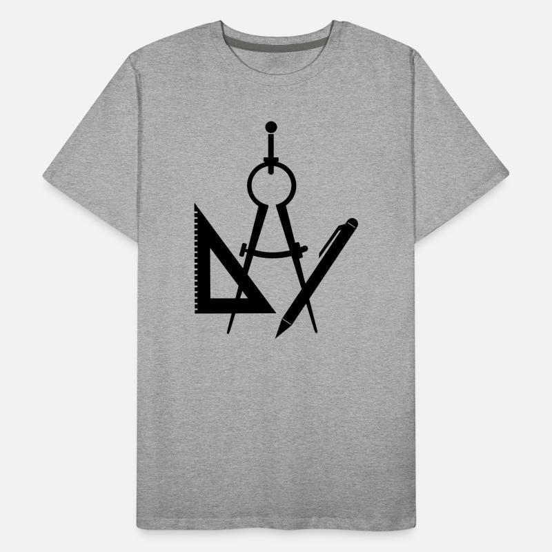 Tool architect passer logo Men's Premium Organic T-Shirt