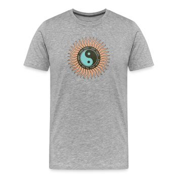 Surfing Design - Surf Tribes - Men's Premium Organic T-Shirt - heather grey - Front - Damien (186cm)