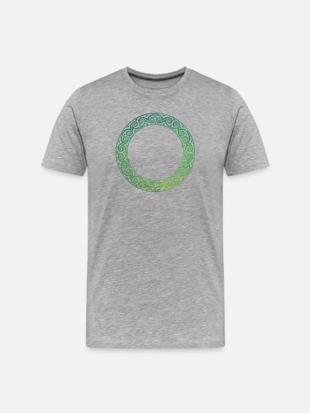 Celtic Knot - Men's Premium Organic T-Shirt - heather grey