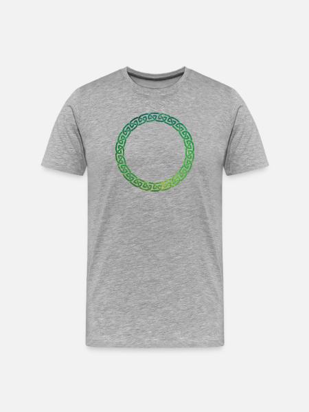 Celtic Knot - Men's Premium Organic T-Shirt - heather grey