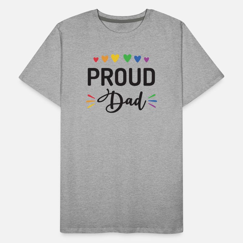 Stolzer Papa Männer Premium Bio T-Shirt