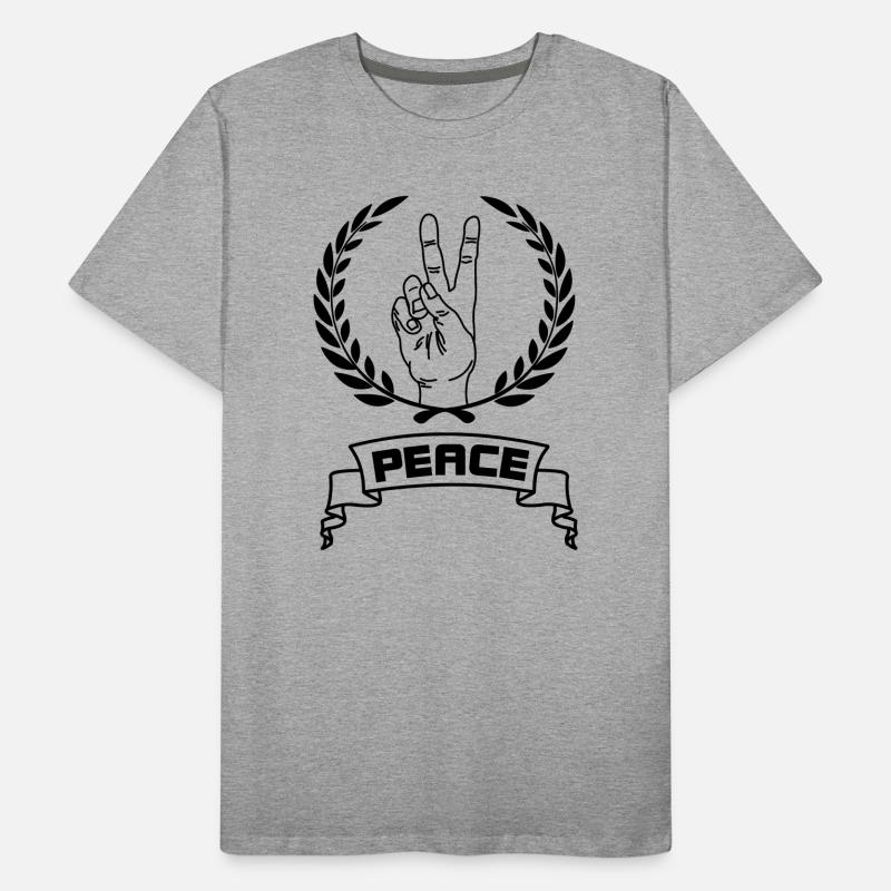 Geste de la main paix T-shirt bio Premium Homme
