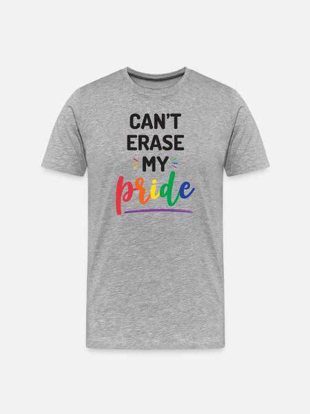 Impossible d’effacer ma fierté - T-shirt bio Premium Homme - gris chiné