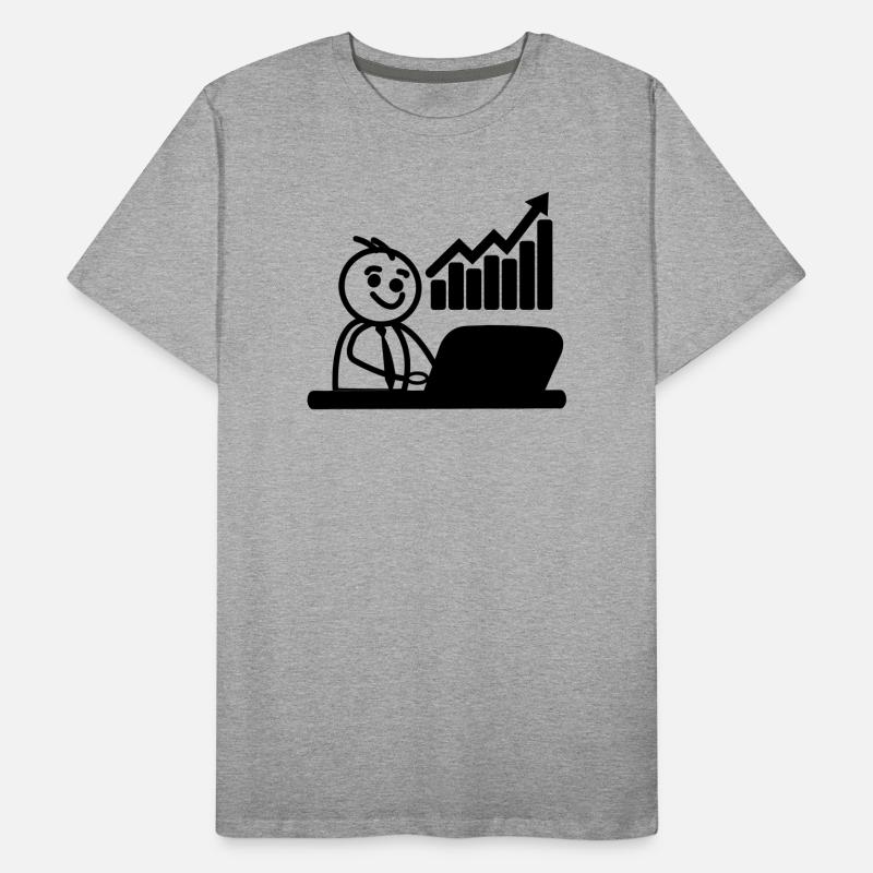 Chart stock broker Men's Premium Organic T-Shirt