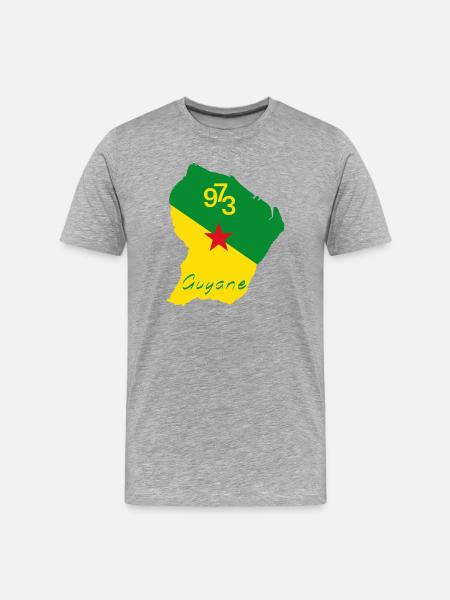 Guyane - T-shirt bio Premium Homme - gris chiné