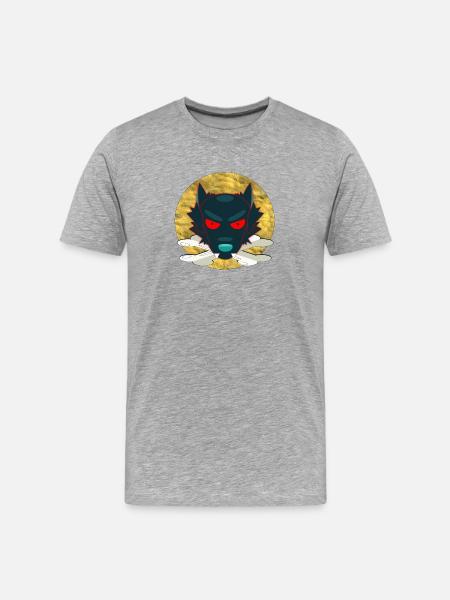 Wolf554 - Men's Premium Organic T-Shirt - heather grey