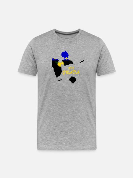 Guadeloupe - Men's Premium Organic T-Shirt - heather grey