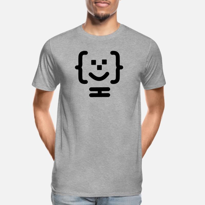 Logo du code du programmeur principal T-shirt bio Premium Homme