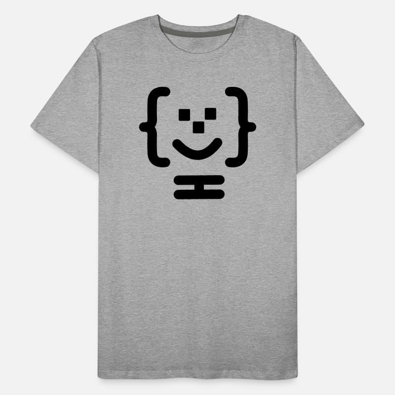 Logo du code du programmeur principal T-shirt bio Premium Homme