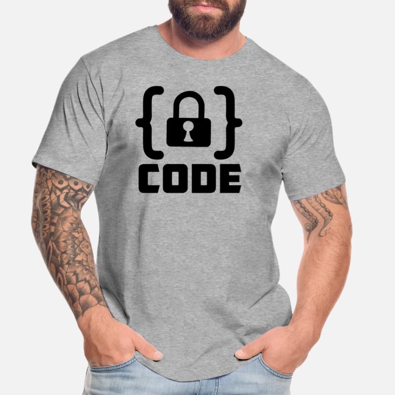 Code mit Sperrprogrammierer Männer Premium Bio T-Shirt
