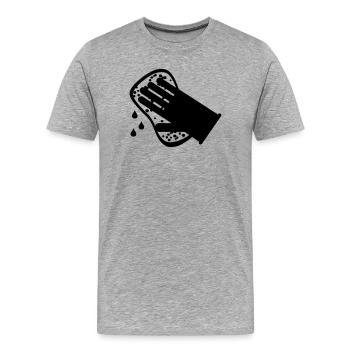 Cleaner glaze washer - Men's Premium Organic T-Shirt - heather grey - Front - Damien (186cm)