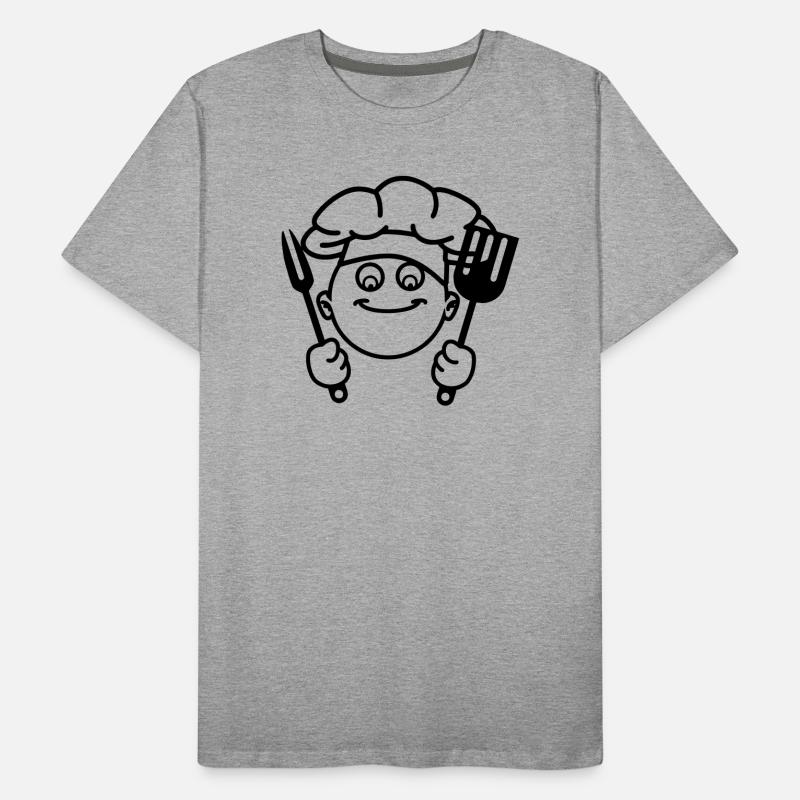 Cuisiner le barbecue T-shirt bio Premium Homme