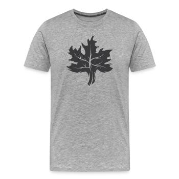 Maple Leaf Illustration Nature Forest Icône graphique - T-shirt bio Premium Homme - gris chiné - Devant - Damien (186cm)