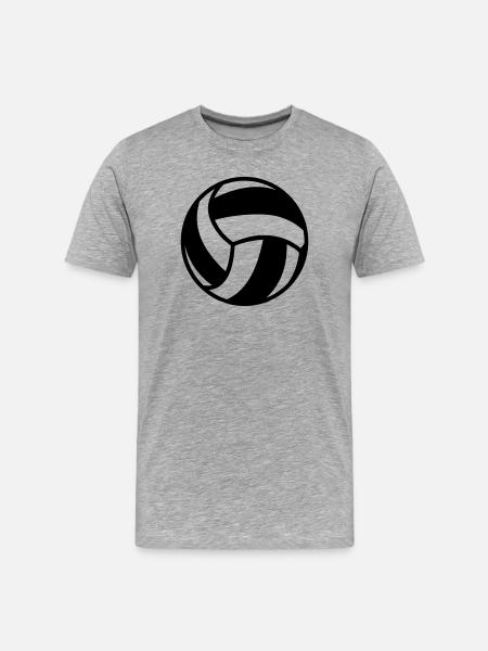 volleyball - Men's Premium Organic T-Shirt - heather grey