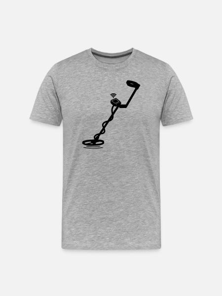 Metal detector - Men's Premium Organic T-Shirt - heather grey