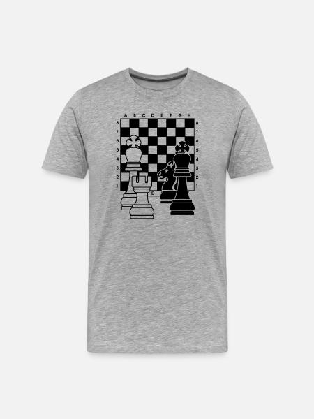 Chess2 - Men's Premium Organic T-Shirt - heather grey