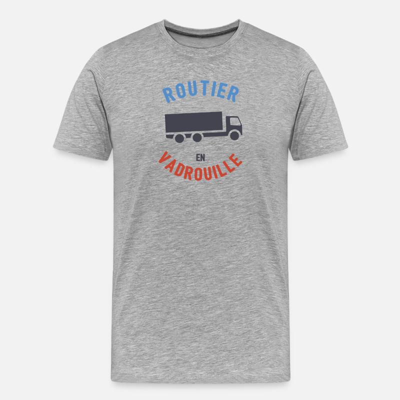Rover Scout - Männer Premium Bio T-Shirt - Grau meliert