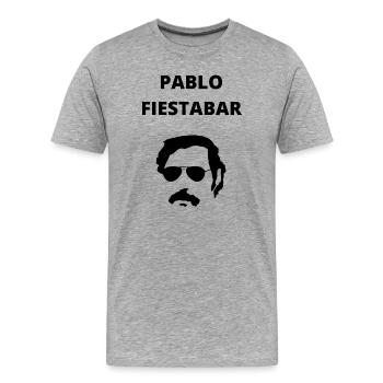 pablo fiestabar - Men's Premium Organic T-Shirt - heather grey - Front - Damien (186cm)