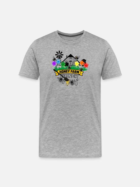 Honey farm - Men's Premium Organic T-Shirt - heather grey