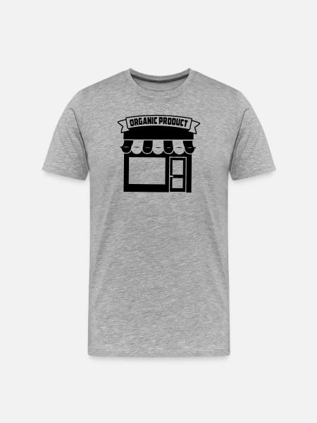 Acheter bio - T-shirt bio Premium Homme - gris chiné