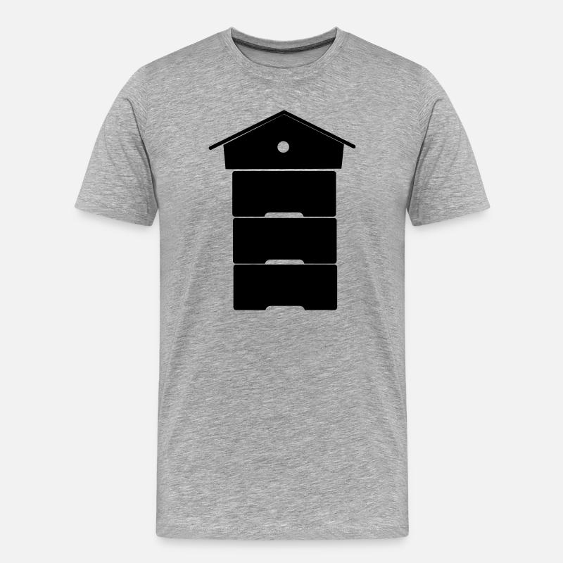 Imker - Männer Premium Bio T-Shirt - Grau meliert